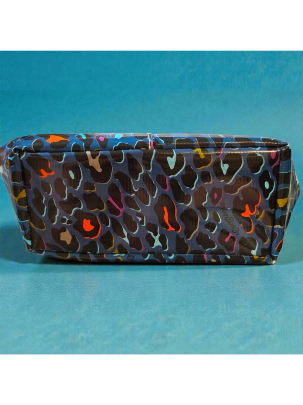 Consuela Danni Mini Bag Grab N Go Tote Blue Multicolor Leopard Print Bag  READ - Picture 4 of 16